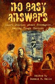 Front cover of No easy answers by Donald R. Gallo