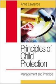 Front cover of Principles of Child Protection by Anne Lawrence