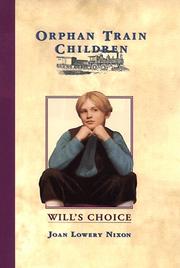 Cover of Will's choice by Joan Lowery Nixon