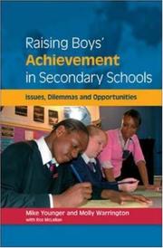 Front cover of Raising boys' achievement in secondary schools by Mike Younger