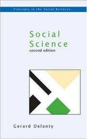 Cover of Social Science (Concepts in the Social Sciences) by Gerard Delanty