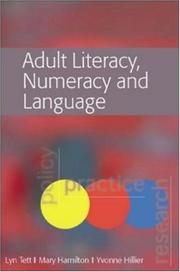 Front cover of Adult literacy, numeracy and language by Lyn Tett