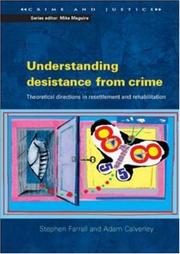 Front cover of Understanding desistance from crime by Stephen Farrall