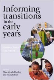 Front cover of Informing transitions in the early years by Aline-Wendy Dunlop