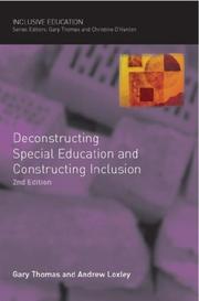 Front cover of Deconstructing Special Education and Constructing Inclusion (Inclusive Education) by Gary L. Thomas