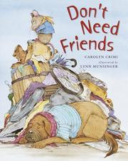 Cover of Don't need friends by Carolyn Crimi