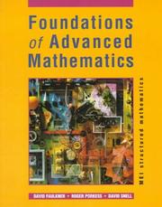Front cover of Foundations of Advanced Mathematics by David Faulkner