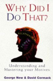 Cover of Why did I do that? by George New