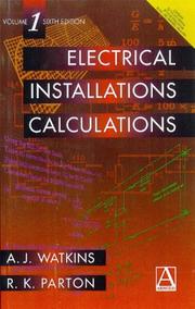 Front cover of Electrical installation calculations by A. J. Watkins