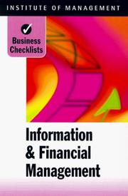 Cover of Information and Financial Management (Business Checklists) by Institute of Management