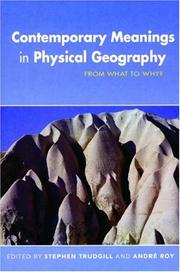 Front cover of Contemporary meanings in physical geography by Stephen T. Trudgill