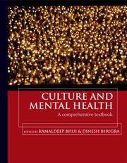 Cover of Culture and mental health by Kamaldeep Bhui