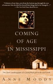 Front cover of Coming of Age in Mississippi by Anne Moody