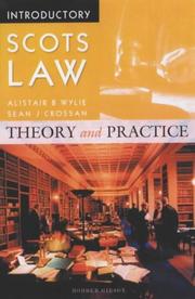Cover of Introductory Scots Law by Sean Crossan