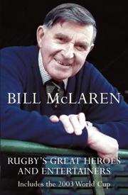Front cover of Rugby's Great Heroes and Entertainers by Bill McLaren