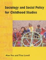 Front cover of Sociology and social policy for the early years by Alan Yeo
