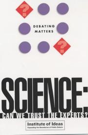 Front cover of Science by Institute of Ideas