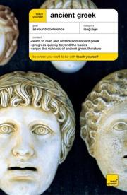 Front cover of Teach Yourself Ancient Greek (Teach Yourself Complete Courses) by Gavin Betts