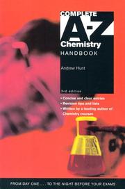 Front cover of Complete A-z Chemistry Handbook (A-Z Series) by Andrew Hunt