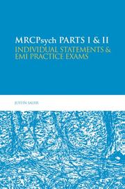 Front cover of MRCPsych Parts I & II by Justin Sauer