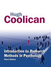 Cover of Introduction to Research Methods in Psychology by Hugh Coolican