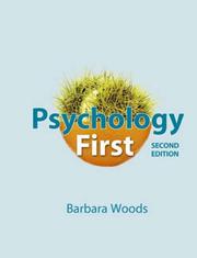 Cover of Psychology First by Barbara Woods