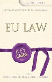Cover of Eu Law (Key Cases) by Chris Turner