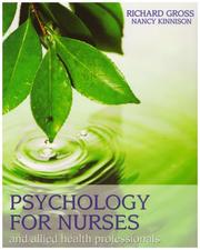 Cover of Psychology for nurses and allied health professionals by Richard D. Gross