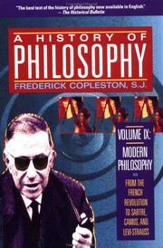 Front cover of History of Philosophy, Volume IX by Frederick Charles Copleston