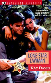 Cover of Lone-Star Lawman by Kay David