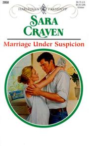 Front cover of Marriage Under Suspicion by Sara Craven