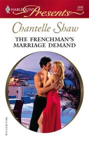 Cover of The Frenchman's Marriage Demand by Chantelle Shaw