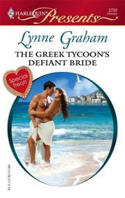 Front cover of The Greek Tycoon's Defiant Bride by Lynne Graham
