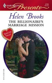 Front cover of The Billionaire's Marriage Mission by Helen Brooks