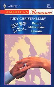 Cover of Rent A Millionaire Groom (2001 Ways To Wed) by Judy Christenberry