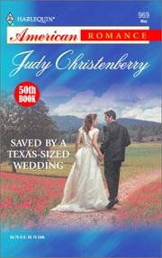 Cover of Saved By a Texas-Sized Wedding by Judy Christenberry