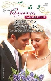 Front cover of The Bride Of Montefalco by Rebecca Winters