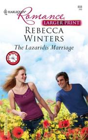 Cover of The Lazaridis Marriage by Rebecca Winters