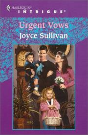 Cover of Urgent Vows (Intrigue, 571) by Joyce Sullivan