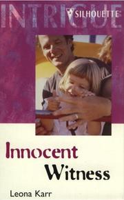 Front cover of Innocent Witness (Intrigue, 574) by Karr