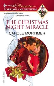 Front cover of The Christmas Night Miracle by Carole Mortimer