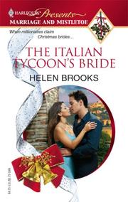 Front cover of The Italian Tycoon's Bride by Helen Brooks