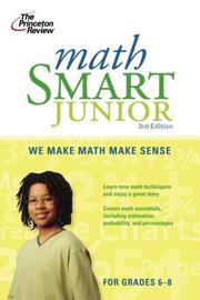 Front cover of Math Smart Jr., 3rd Edition (Smart Juniors Grades 6 to 8) by Princeton Review