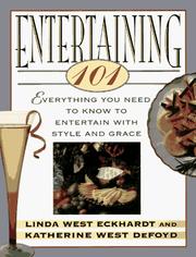Cover of Entertaining 101 by Linda West Eckhardt