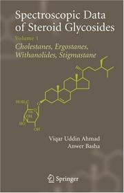 Front cover of Spectroscopic data of steroid glycosides by Viqar Uddin Ahmad