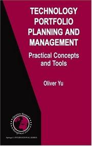 Front cover of Technology Portfolio Planning and Management by Oliver Yu