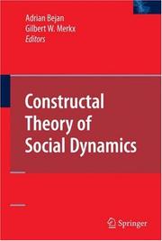 Front cover of Constructal Theory of Social Dynamics by Adrian Bejan