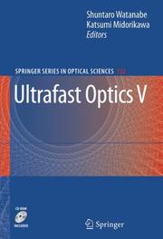Cover of Ultrafast optics V by Shuntaro Watanabe