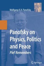 Front cover of Panofsky on Physics, Politics, and Peace by Wolfgang Kurt Hermann Panofsky