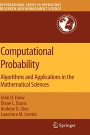 Cover of Computational probability by John H. Drew